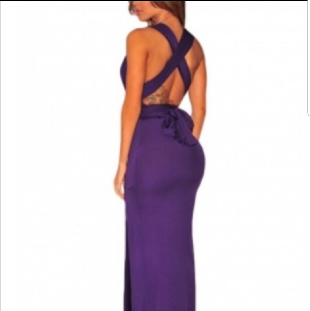 #20 🦋NEW ITEM‼ SEXY LOW CUT MAXI DRESS - Picture 2 of 2